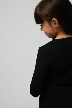 TÉRMICO Camiseta infantil manga larga negra