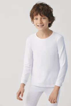 TÉRMICO Camiseta infantil manga larga blanco
