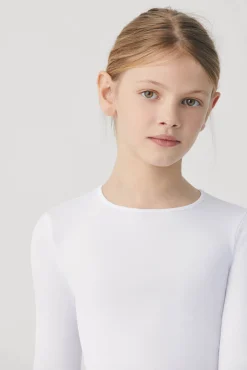 TÉRMICO Camiseta infantil manga larga blanco