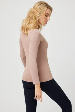 TÉRMICO Camiseta interior manga larga visón