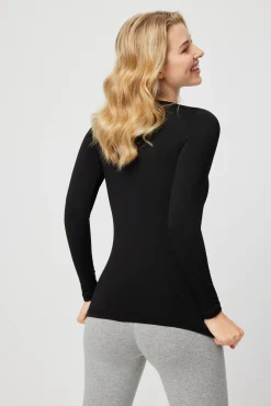 TÉRMICO Camiseta interior manga larga negro