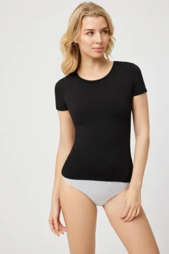 TÉRMICO Camiseta interior manga corta negro