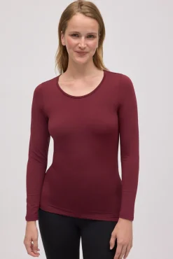 TÉRMICO Camiseta interior térmica manga larga granate