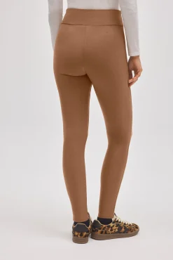 TÉRMICO Leggings afelpados efecto piel camel