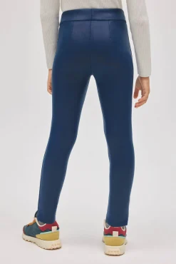 TÉRMICO Leggings afelpados niña efecto piel azul
