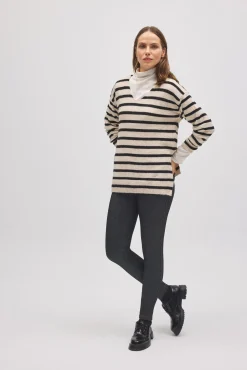 TÉRMICO Leggings afelpados efecto vaquero skinny negro