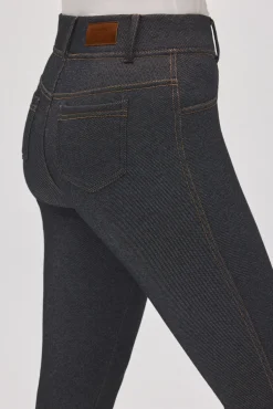 TÉRMICO Leggings afelpados efecto vaquero skinny negro