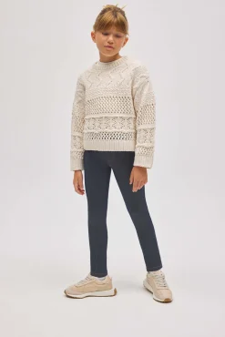 TÉRMICO Leggings afelpados niña efecto vaquero marino