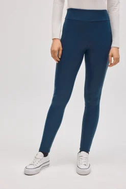 TÉRMICO Leggings afelpados efecto piel azul
