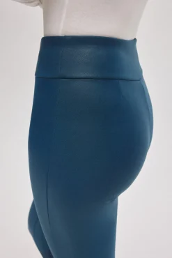 TÉRMICO Leggings afelpados efecto piel azul