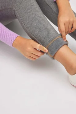 TÉRMICO Leggings afelpados niña efecto vaquero gris