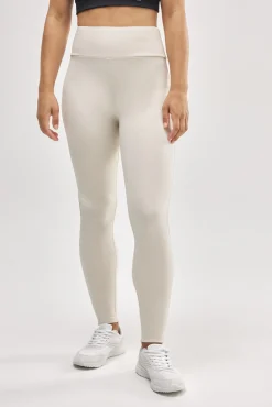 TÉRMICO Leggings deportivos interior afelpado marfil