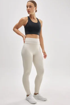 TÉRMICO Leggings deportivos interior afelpado marfil