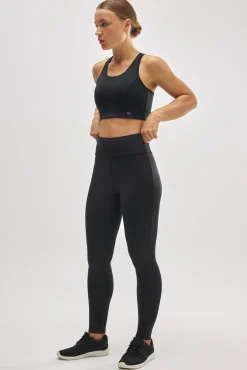TÉRMICO Leggings deportivos interior afelpado negro