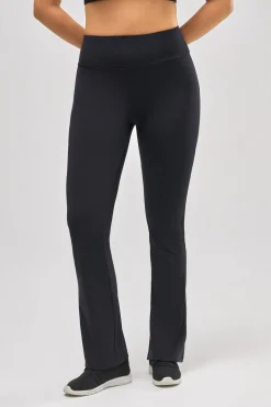 TÉRMICO Leggings deportivos flare interior afelpado negro