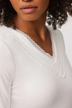 TÉRMICO LIGERO Camiseta algodón manga larga blanco