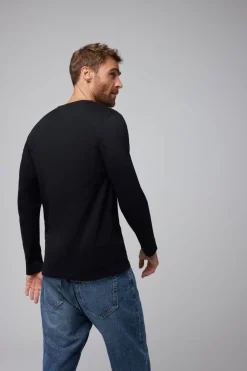 TÉRMICO LIGERO Camiseta algodón manga larga negro