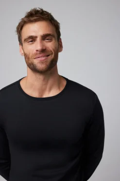 TÉRMICO LIGERO Camiseta algodón manga larga negro