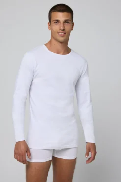 TÉRMICO LIGERO Camiseta algodón manga larga blanco