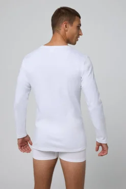 TÉRMICO LIGERO Camiseta algodón manga larga blanco