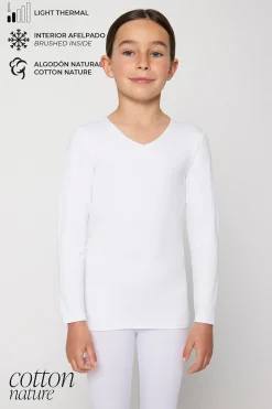 TÉRMICO LIGERO Camiseta algodón infantil manga larga