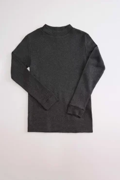 TÉRMICO LIGERO Camiseta manga larga cuello semicisne marengo