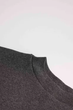 TÉRMICO LIGERO Camiseta manga larga cuello semicisne marengo