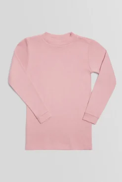 TÉRMICO LIGERO Camiseta manga larga cuello semicisne rosa