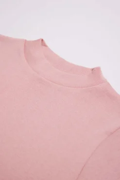 TÉRMICO LIGERO Camiseta manga larga cuello semicisne rosa