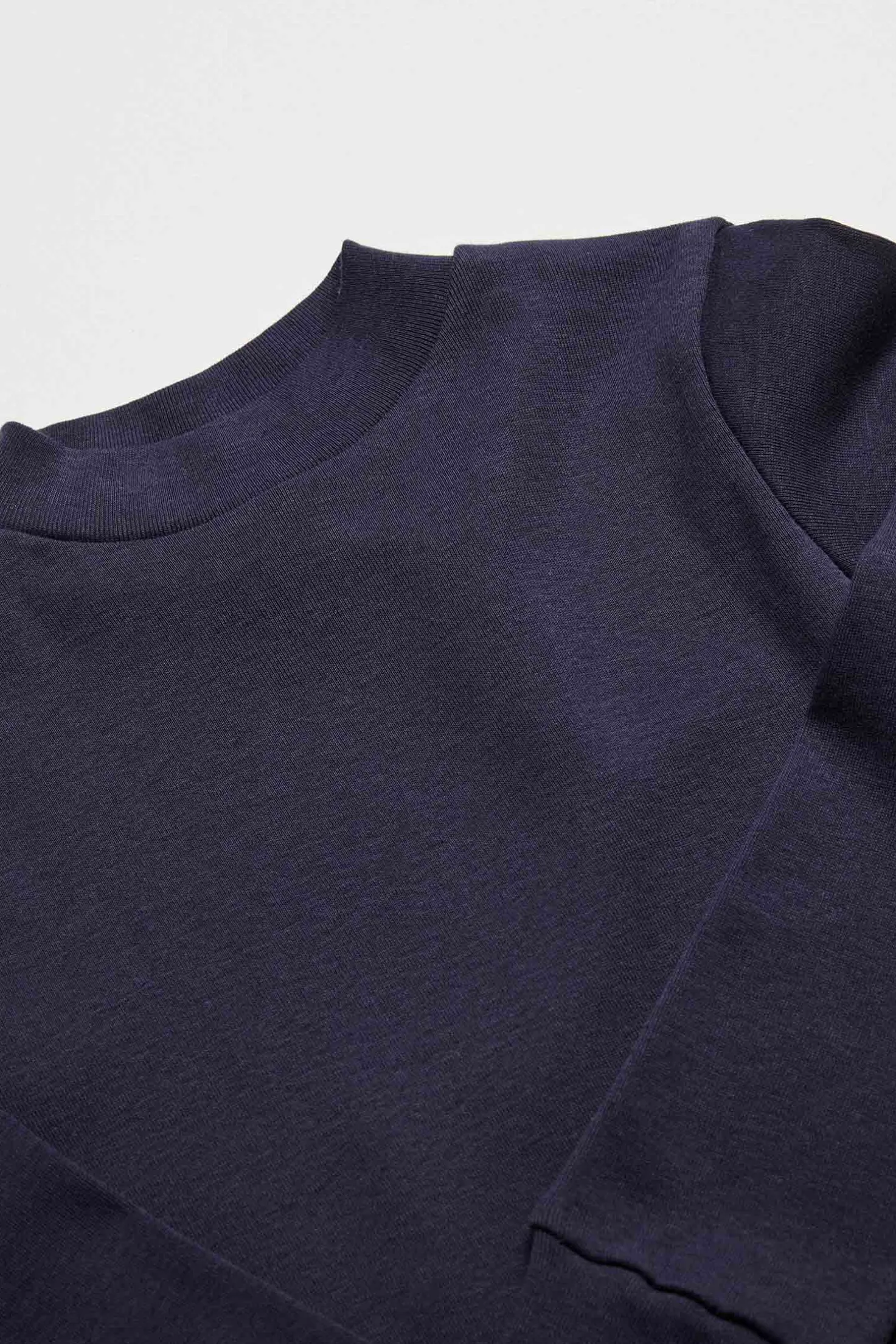 TÉRMICO LIGERO Camiseta manga larga cuello semicisne marino