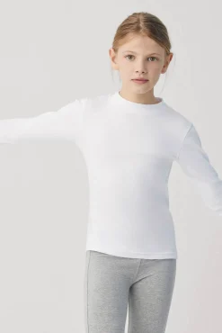 TÉRMICO LIGERO Camiseta manga larga cuello semicisne blanca