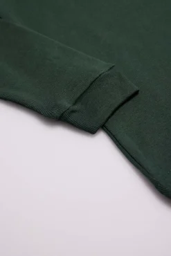 TÉRMICO LIGERO Camiseta manga larga cuello semicisne verde botella
