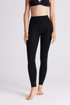 TÉRMICO LIGERO Leggings-panty afelpados 140 denier negro