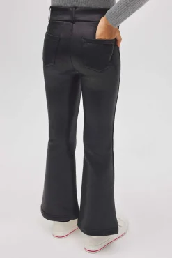 TÉRMICO Pantalón afelpado niña efecto piel flare negro