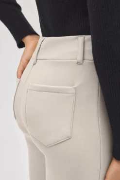TÉRMICO Pantalón afelpado niña efecto piel flare marfil
