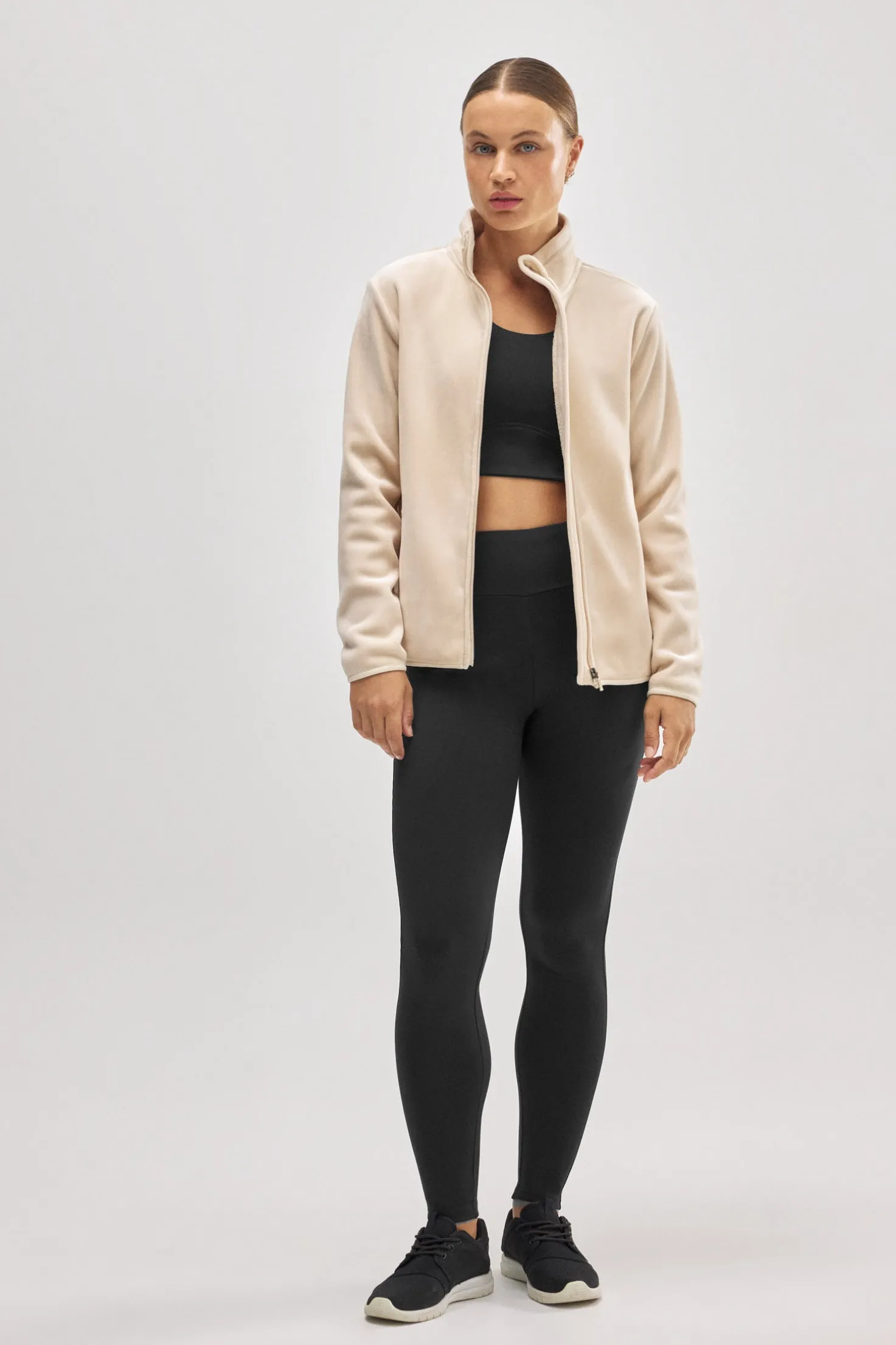 ULTRA TÉRMICO Chaqueta deportiva afelpada polar beige