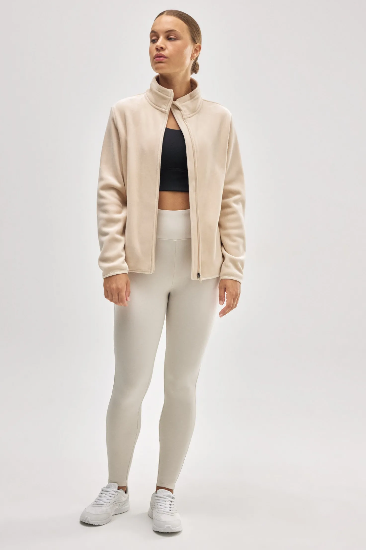 ULTRA TÉRMICO Chaqueta deportiva afelpada polar beige