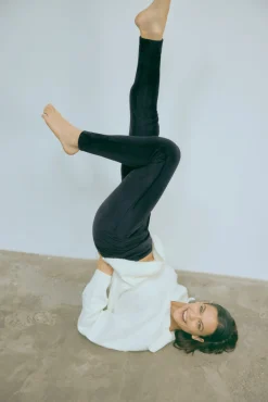 ULTRA TÉRMICO Leggings efecto pana afelpado polar negro