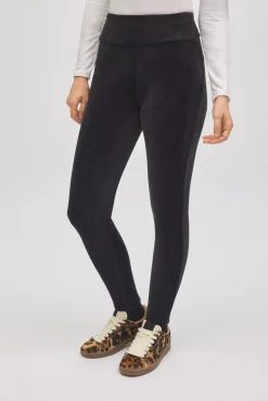 ULTRA TÉRMICO Leggings efecto pana afelpado polar negro