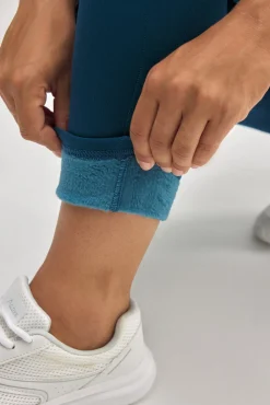 ULTRA TÉRMICO Leggings estilo deportivo afelpado polar azul