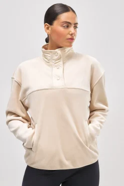 ULTRA TÉRMICO Sudadera deportiva afelpada polar beige