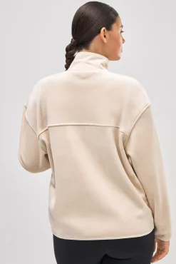 ULTRA TÉRMICO Sudadera deportiva afelpada polar beige