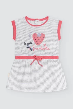 Vestido bebé sin mangas y bandana Framboise