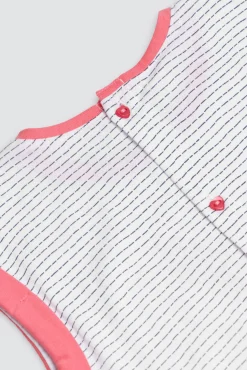 Vestido bebé sin mangas y bandana Framboise