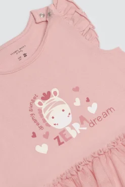 Vestido body bebé sin mangas Safari Dream