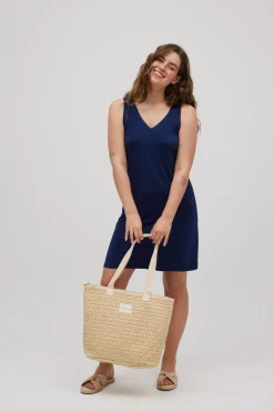 Vestido corto tirantes marino