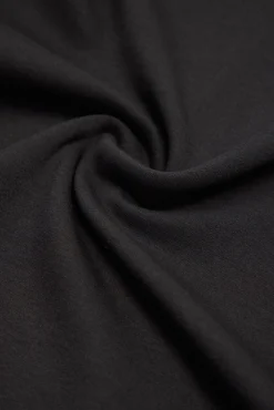 Vestido liso manga larga negro