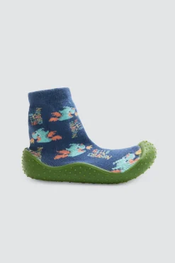 Zapatillas calcetín estampado dragones