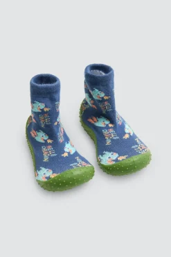 Zapatillas calcetín estampado dragones