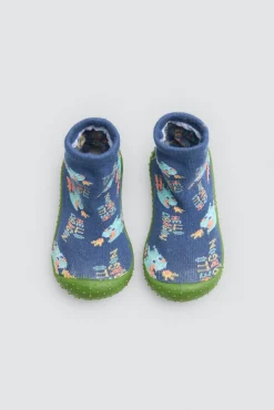 Zapatillas calcetín estampado dragones